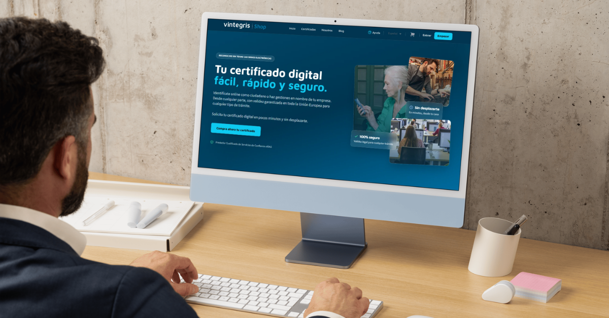nuevo ecommerce de certificados digitales de Vintegris